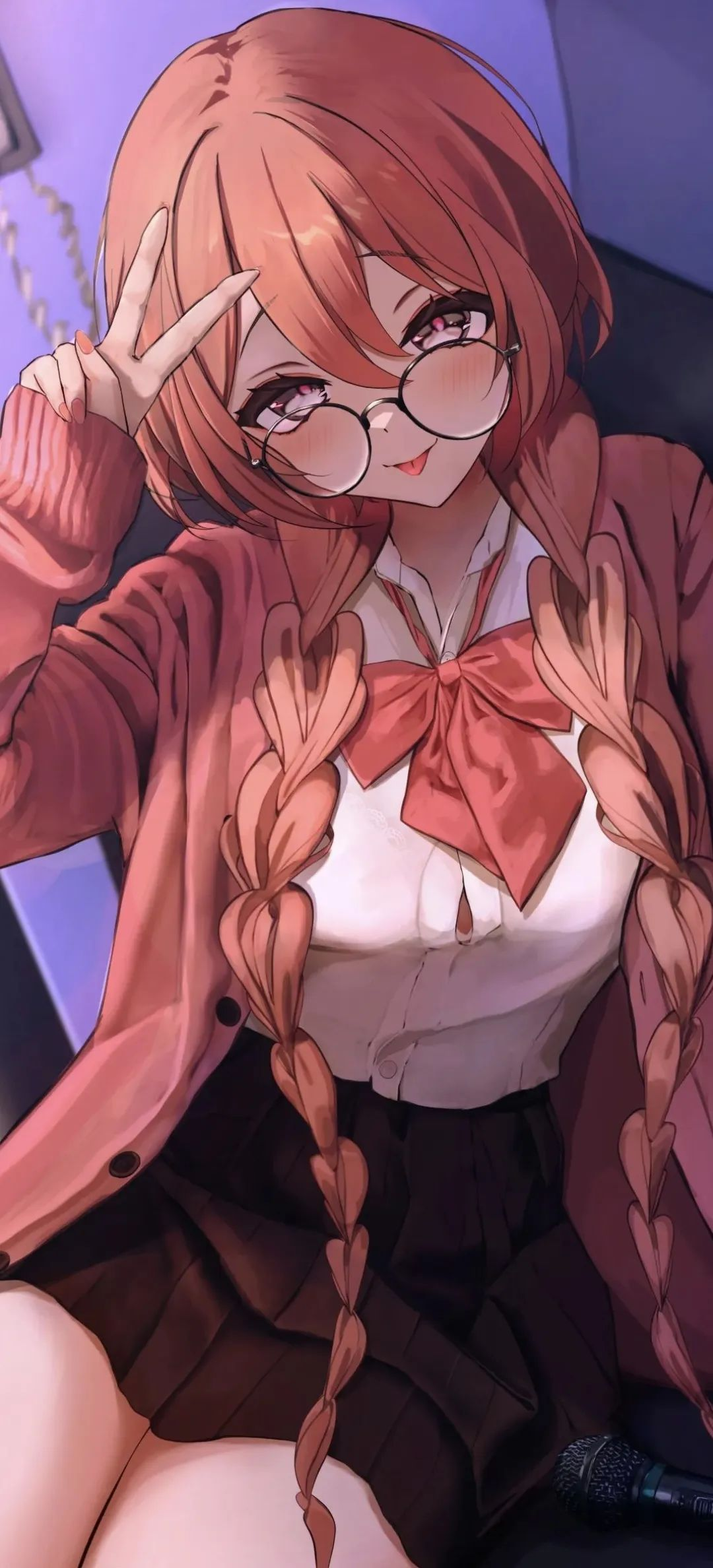 动漫壁纸 | 坐在廊下听雨，时间慢得如同凝固