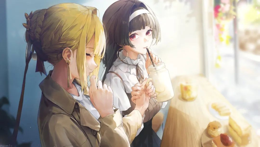 动漫壁纸 | 月光下，影子陪着我，一起数着星星