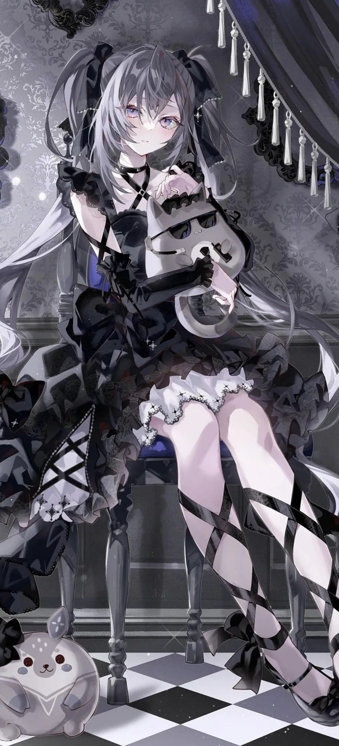 动漫壁纸 | 松烟墨染尽山河，独留白处是你眉眼轮廓