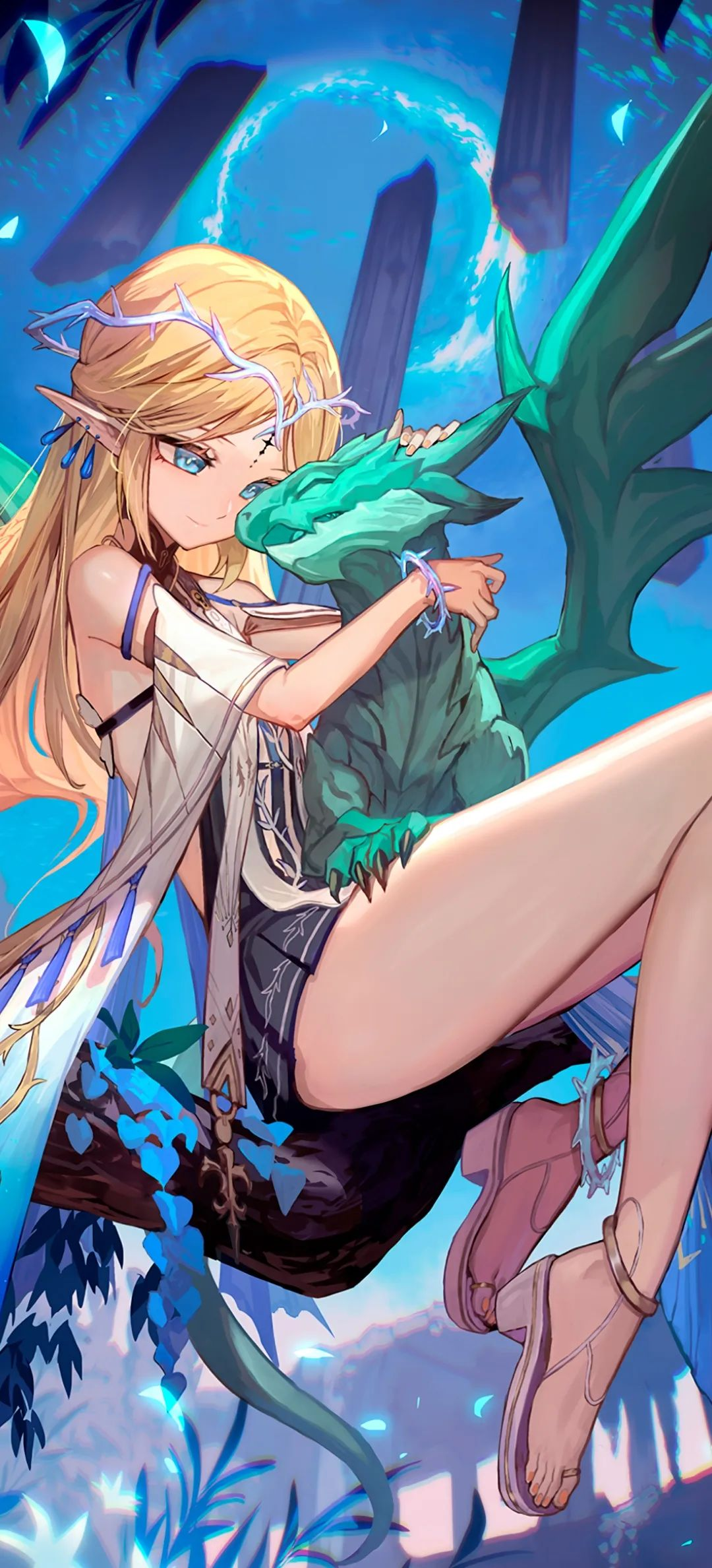 动漫壁纸 | 松烟墨染尽山河，独留白处是你眉眼轮廓