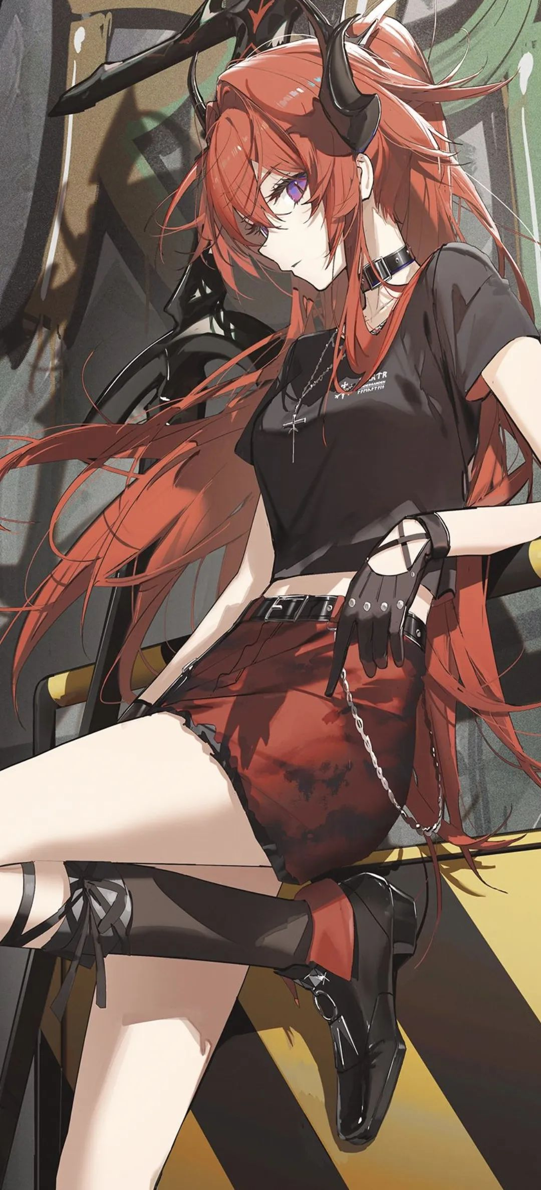 动漫壁纸 | 乌云被风揉碎，散成天边淡紫色的絮