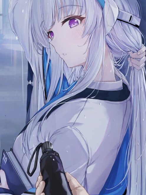 动漫二次元白发少女主题壁纸、海报、图集及原画图片