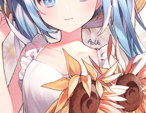 韩国画师Azit萌系少女原画插画壁纸图片素材作品合集美术绘画资料