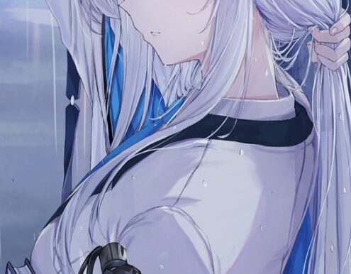 动漫二次元白发少女主题壁纸、海报、图集及原画图片