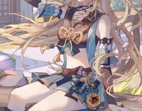 动漫壁纸 | 乌云被风揉碎，散成天边淡紫色的絮